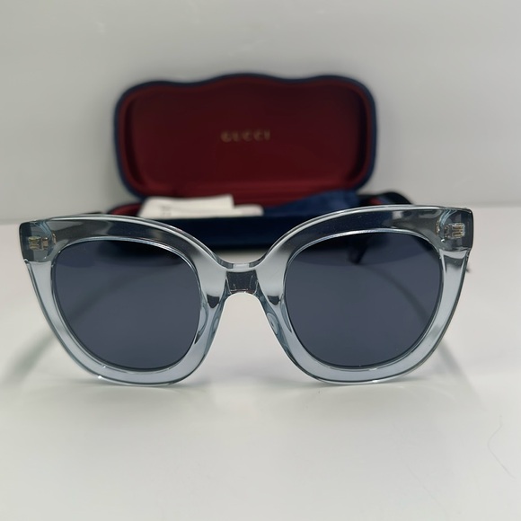 💯- New Authentic Gucci™ GG0564S 003 51 - Light-Blue - Picture 5 of 16